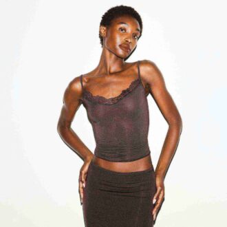 TRANSPARENT MODAL BLONDE CAMI