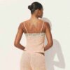 TRANSPARENT RIBBELT BLONDE-CAMI