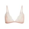 TRANSPARENT RIBBELT BLONDE TREKANT BRALETTE