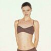 TRANSPARENT STRIKKET BRALETTE