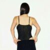 TRANSPARENT STRIKKET CAMI-BODY