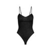 TRANSPARENT STRIKKET CAMI-BODY