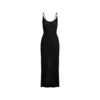 TRANSPARENT STRIKKET LANG CAMI-KJOLE
