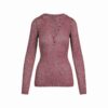 TRANSPARENT STRIKKET LANGERMET HENLEY
