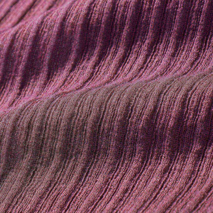 TRANSPARENT STRIKKET LANGERMET HENLEY