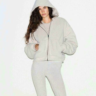 TYGG FLEECE BOXY GLIDELÅS-HETTEGENSER