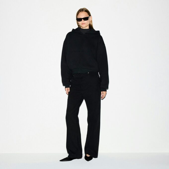 TYGG FLEECE BOXY GLIDELÅS-HETTEGENSER