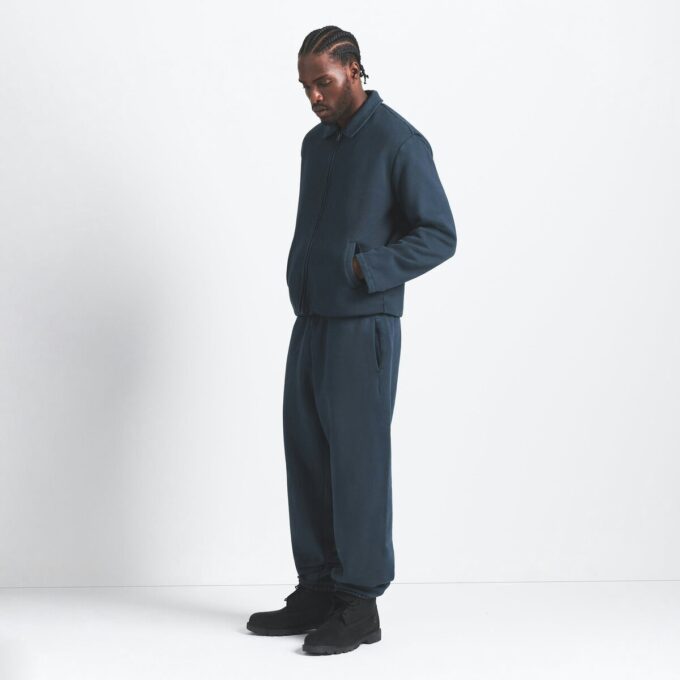 TYGG FLEECE HERREJAKKE MED SHERPAFØR MED GLIDELÅS