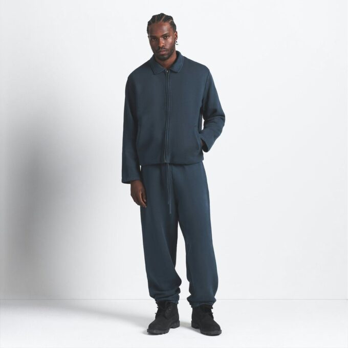 TYGG FLEECE HERREJAKKE MED SHERPAFØR MED GLIDELÅS