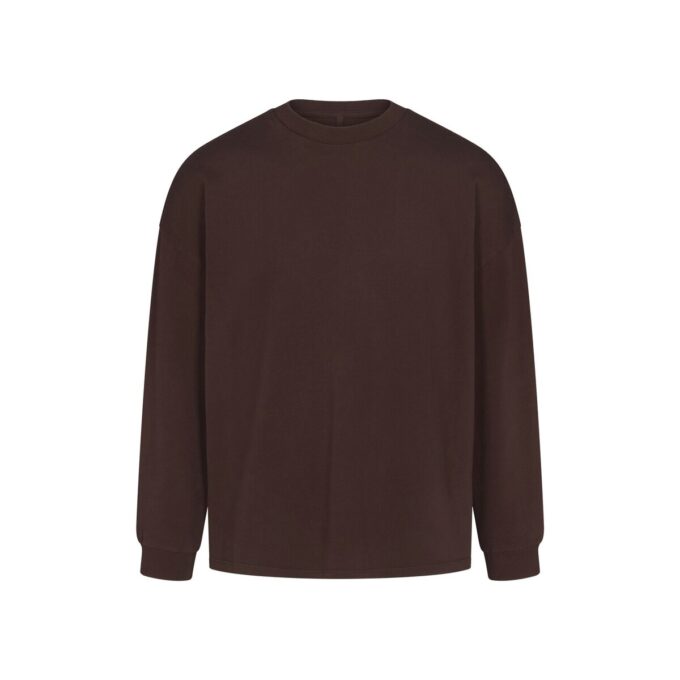 TYKK BOMULL OVERSIZED LANGERMET T-SKJORTE