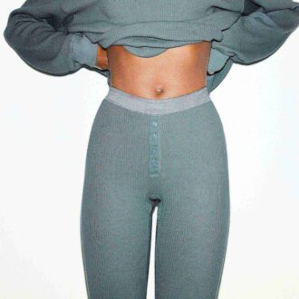 TYKKE VAFFELKNAPPER FORAN-LEGGINGS