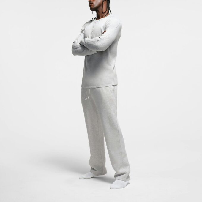 VAFFEL HERRE SLIM LANGERMET HENLEY