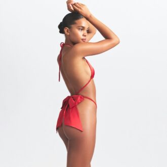 VEVET GLANS SKIMPY BOW TEDDY