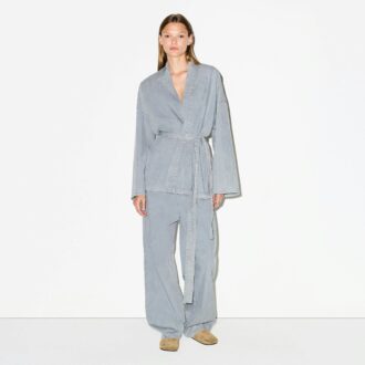 VEVET LOUNGE OVERSIZED OMSLAGSTOP