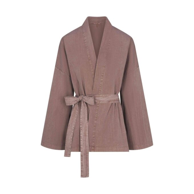 VEVET LOUNGE OVERSIZED OMSLAGSTOP