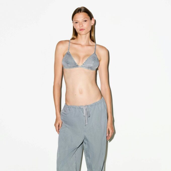 VEVET LOUNGE TRIANGLE BRALETTE